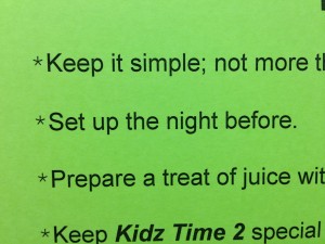 Kidz Time Tips