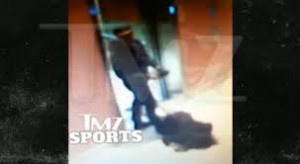 Rice Dragging Wife Out of Elevator